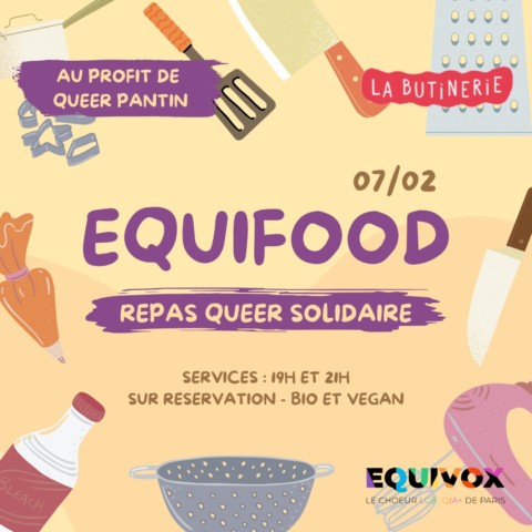 7 février 2025 – Repas queer solidaire